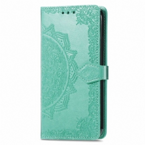 Læder Cover Honor Magic 6 Pro Telefon Etui Barokmandala Med Rem