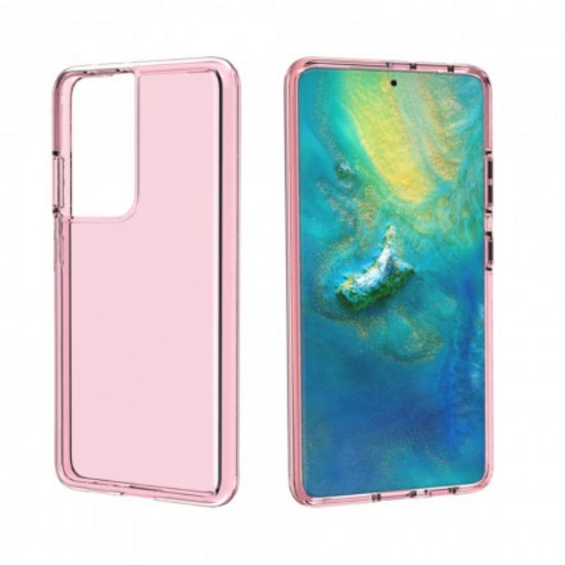 Cover Samsung Galaxy S21 Ultra 5G Farvet Transparent