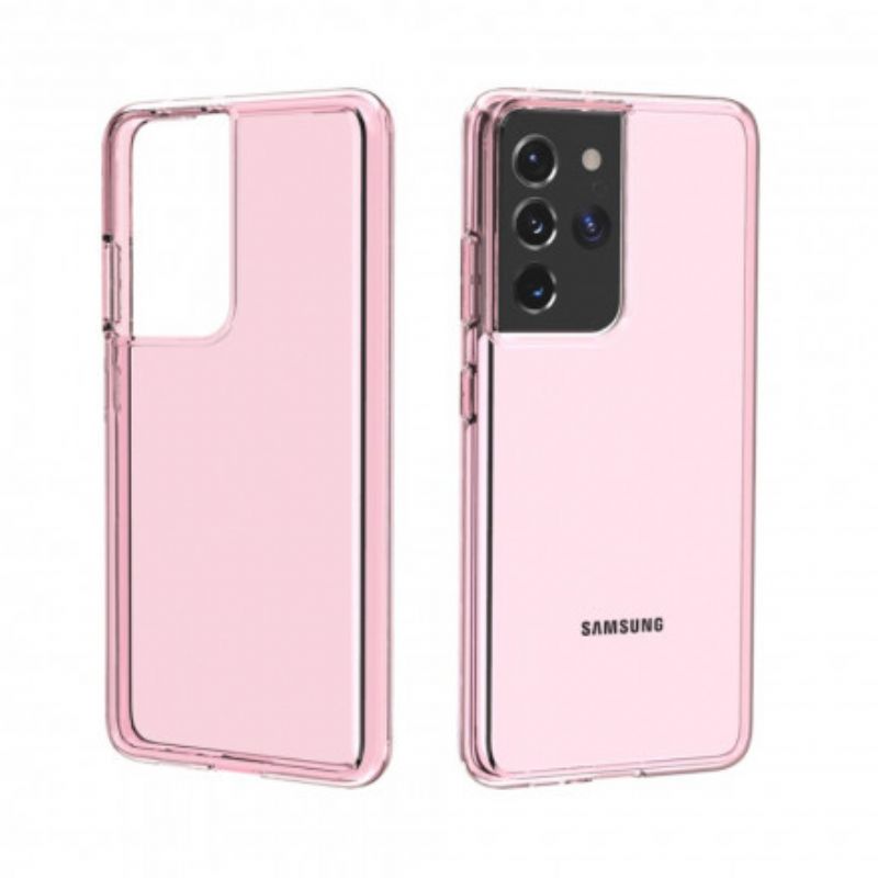 Cover Samsung Galaxy S21 Ultra 5G Farvet Transparent