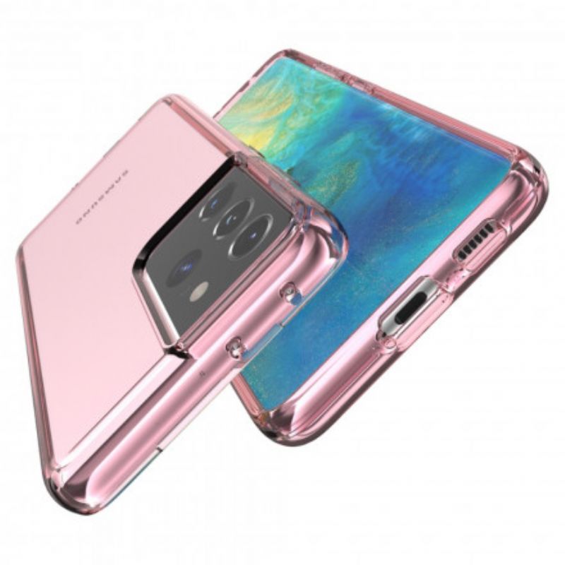 Cover Samsung Galaxy S21 Ultra 5G Farvet Transparent