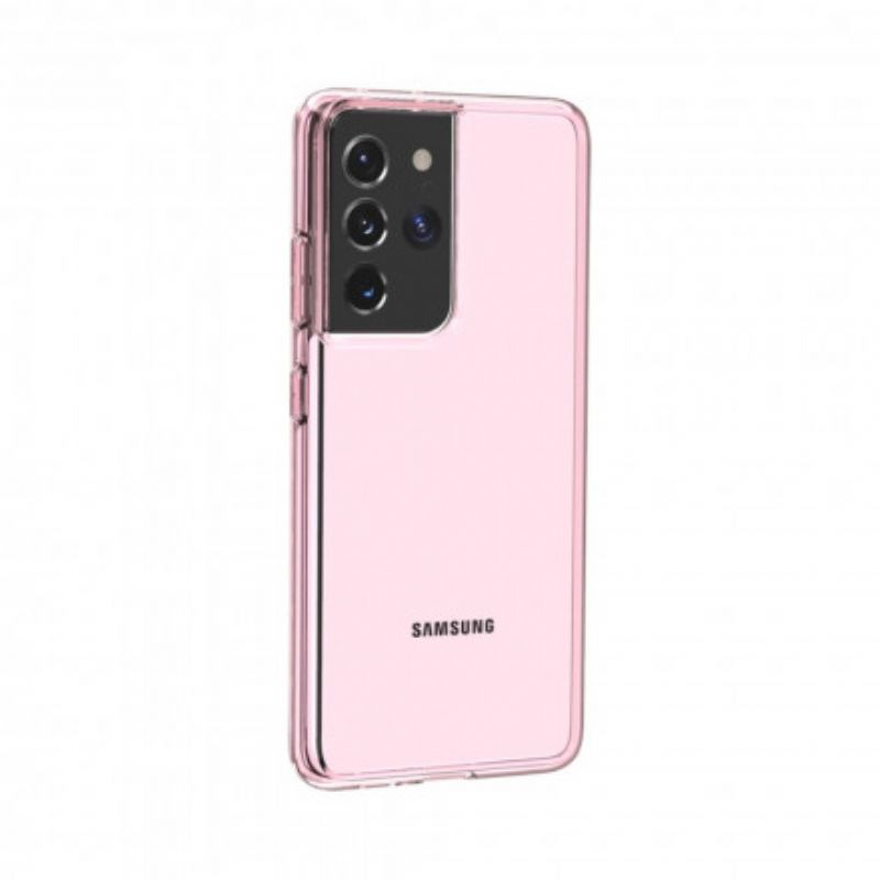 Cover Samsung Galaxy S21 Ultra 5G Farvet Transparent