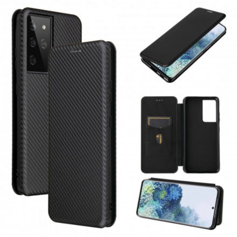 Cover Samsung Galaxy S21 Ultra 5G Flip Cover Kulfiber