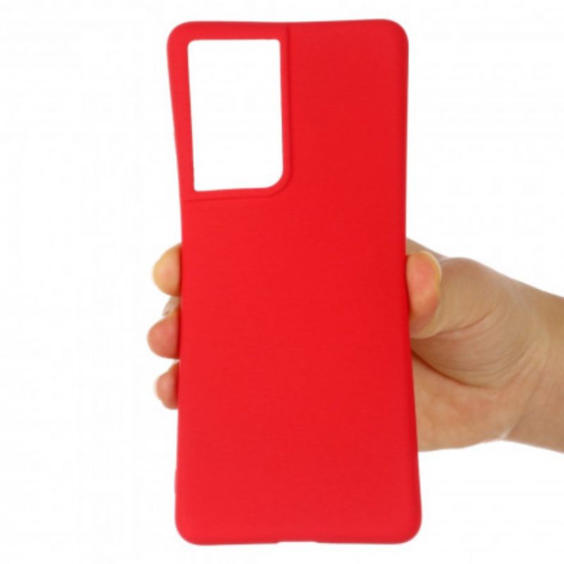 Cover Samsung Galaxy S21 Ultra 5G Flydende Silikone Design