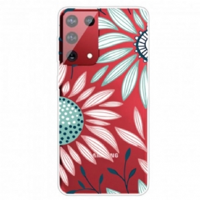 Cover Samsung Galaxy S21 Ultra 5G En Gennemsigtig Blomst