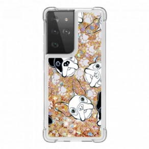 Cover Samsung Galaxy S21 Ultra 5G Hr Glitter Dog