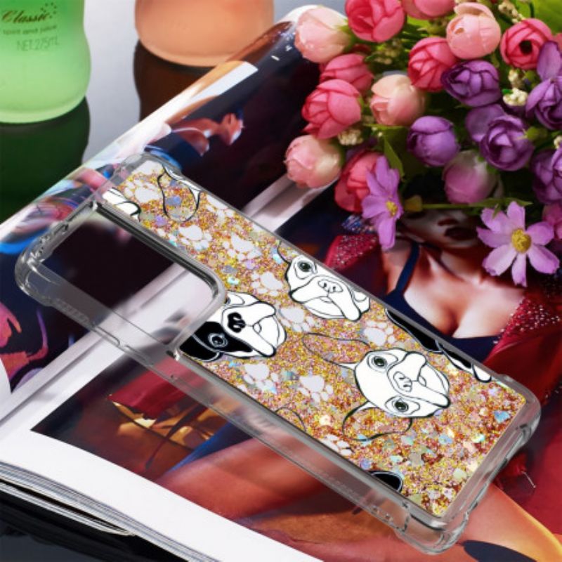 Cover Samsung Galaxy S21 Ultra 5G Hr Glitter Dog