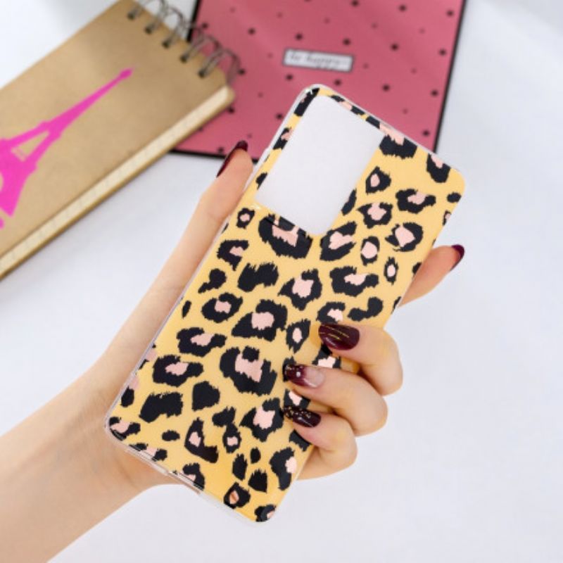 Cover Samsung Galaxy S21 Ultra 5G Marmor I Leopardstil