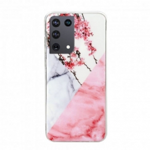 Cover Samsung Galaxy S21 Ultra 5G Marmoreret Blommeblomst