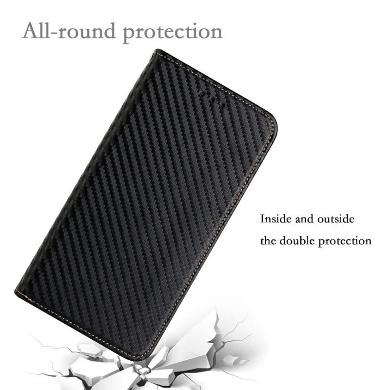 Cover Samsung Galaxy S21 Ultra 5G Med Snor Flip Cover Kulfiberrem