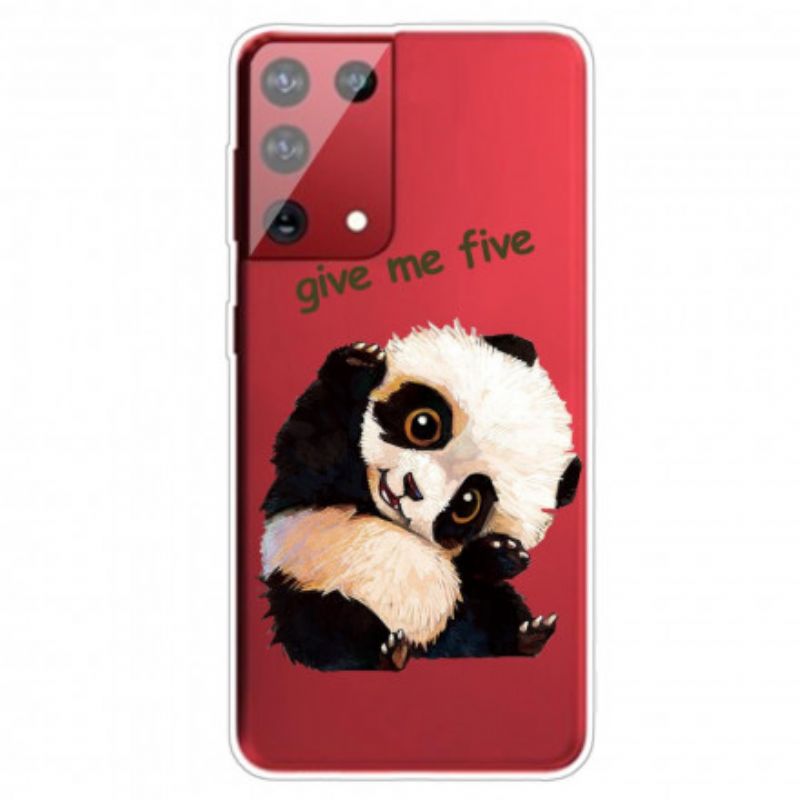 Cover Samsung Galaxy S21 Ultra 5G Panda Giv Mig Fem