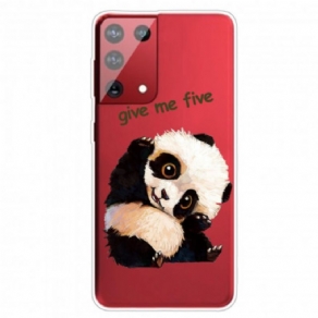 Cover Samsung Galaxy S21 Ultra 5G Panda Giv Mig Fem