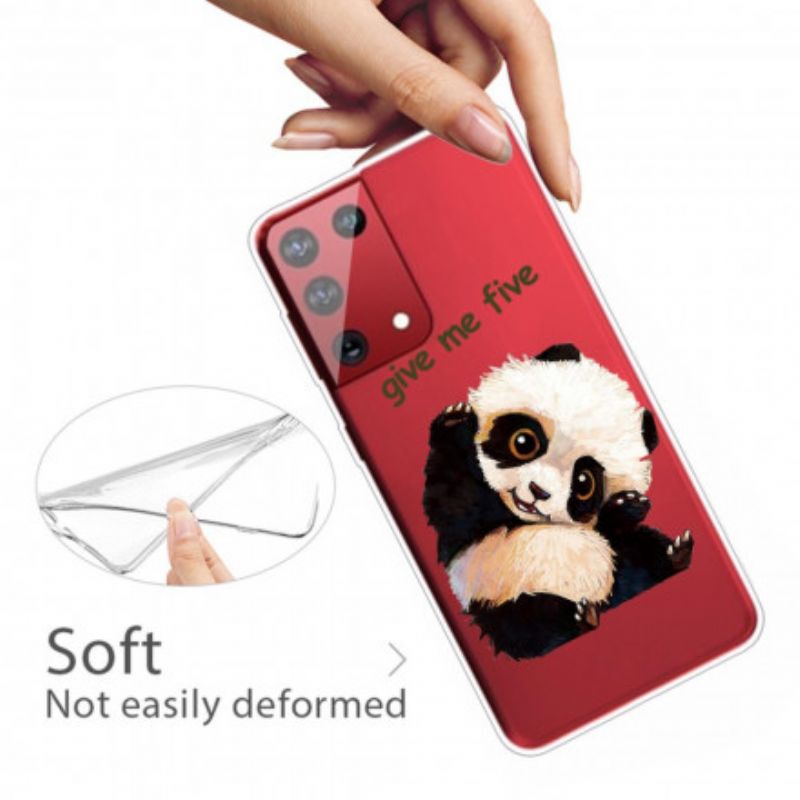 Cover Samsung Galaxy S21 Ultra 5G Panda Giv Mig Fem