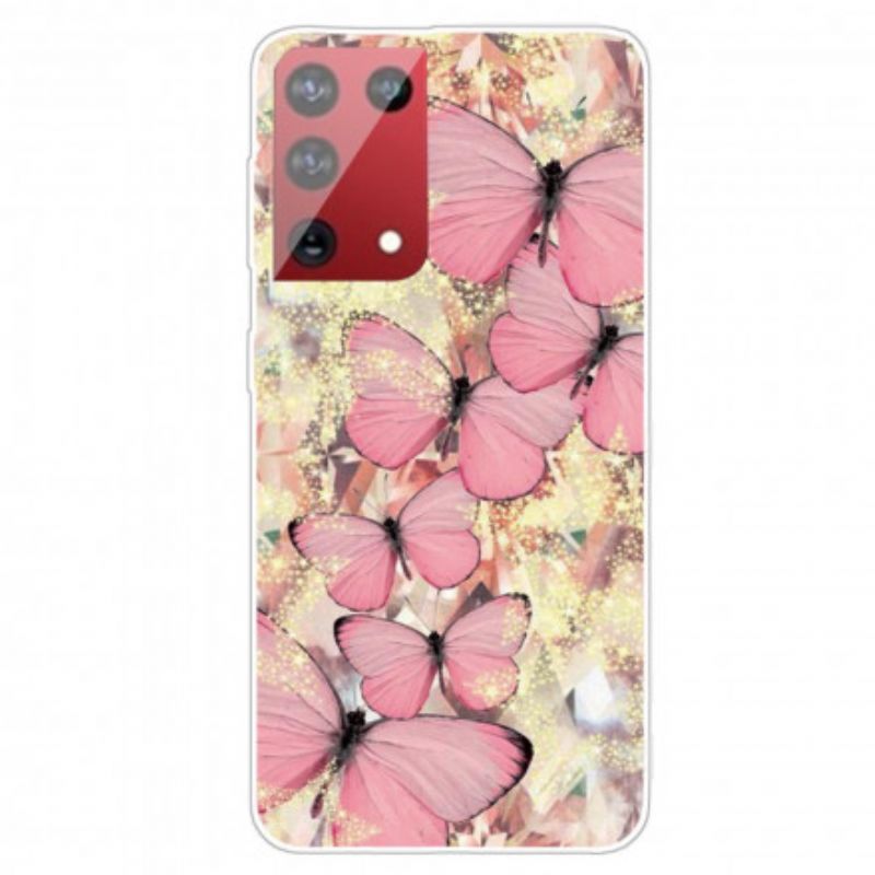 Cover Samsung Galaxy S21 Ultra 5G Smukke Sommerfugle