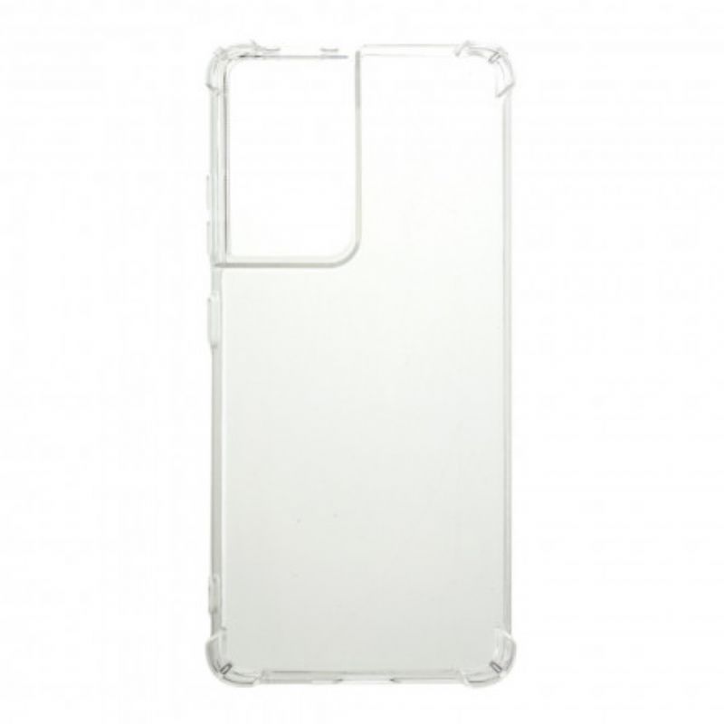 Cover Samsung Galaxy S21 Ultra 5G Transparente Forstærkede Hjørner