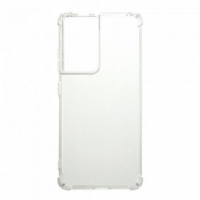 Cover Samsung Galaxy S21 Ultra 5G Transparente Forstærkede Hjørner