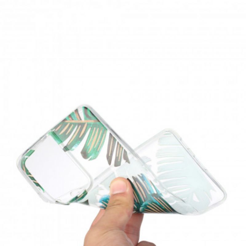 Cover Samsung Galaxy S21 Ultra 5G Transparente Grønne Blade