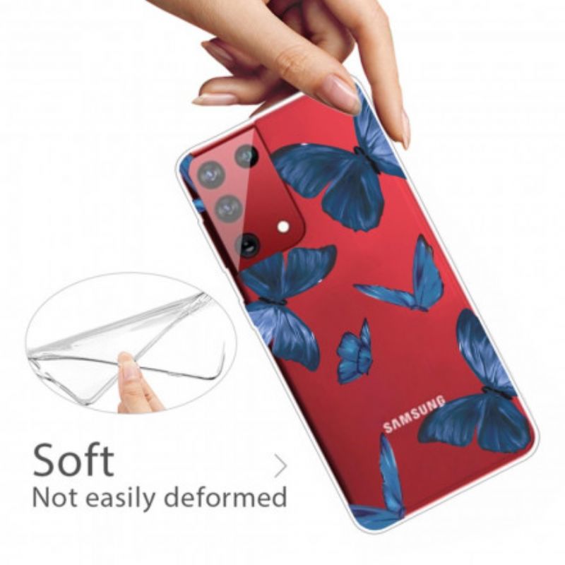 Cover Samsung Galaxy S21 Ultra 5G Vilde Sommerfugle