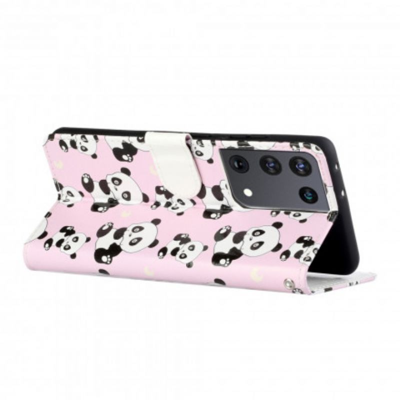 Flip Cover Samsung Galaxy S21 Ultra 5G Alle Pandaer