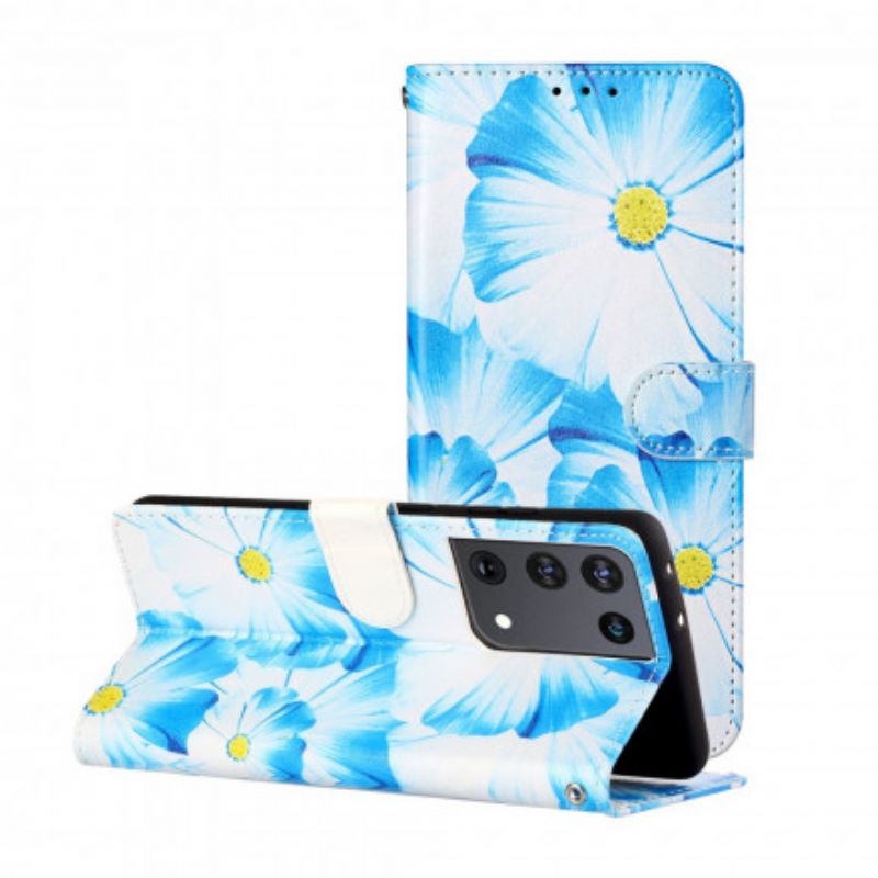 Flip Cover Samsung Galaxy S21 Ultra 5G Blomstergalskab