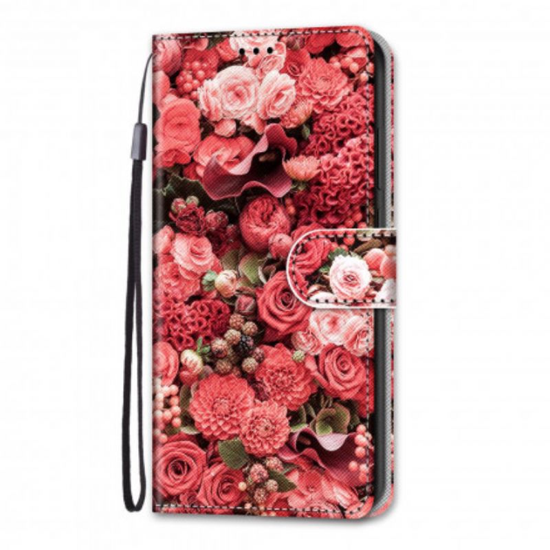 Flip Cover Samsung Galaxy S21 Ultra 5G Blomsterromantik