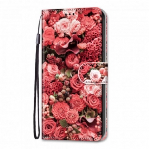 Flip Cover Samsung Galaxy S21 Ultra 5G Blomsterromantik