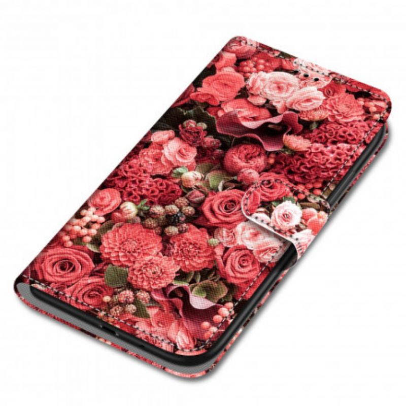 Flip Cover Samsung Galaxy S21 Ultra 5G Blomsterromantik