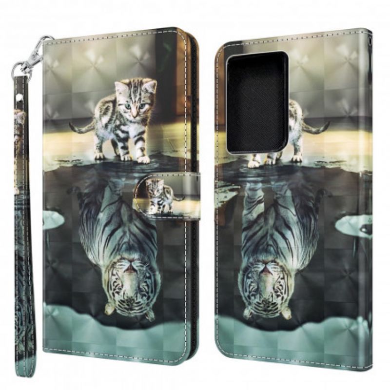 Flip Cover Samsung Galaxy S21 Ultra 5G Ernest The Tiger