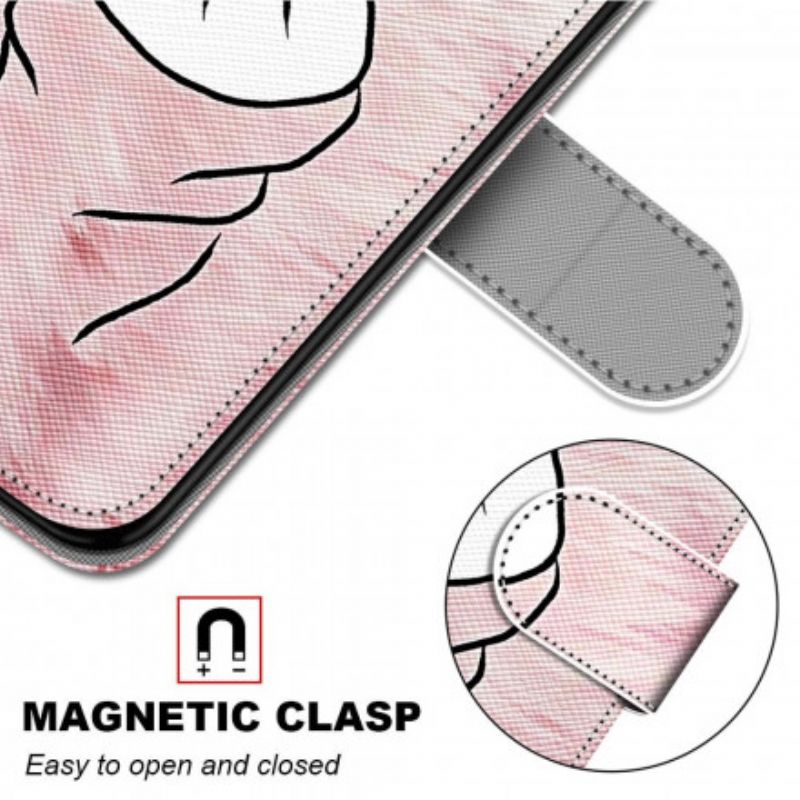 Flip Cover Samsung Galaxy S21 Ultra 5G Fingerhjerte