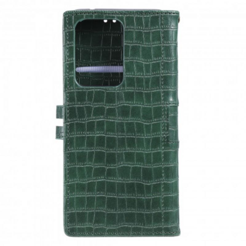 Flip Cover Samsung Galaxy S21 Ultra 5G Fuldstændig Croc