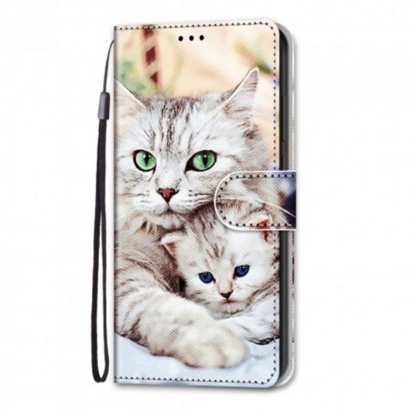 Flip Cover Samsung Galaxy S21 Ultra 5G Kattefamilie