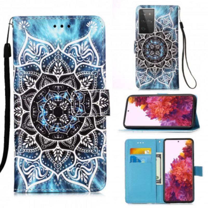 Flip Cover Samsung Galaxy S21 Ultra 5G Mandala I Himlen