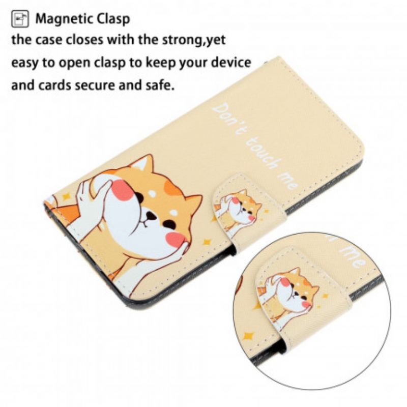 Flip Cover Samsung Galaxy S21 Ultra 5G Med Snor Rør Mig Ikke Strappy Cat