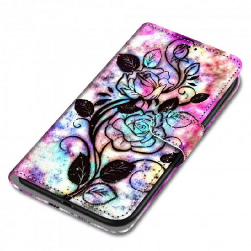 Flip Cover Samsung Galaxy S21 Ultra 5G Neonblomster