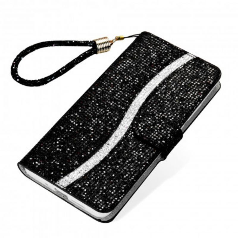 Flip Cover Samsung Galaxy S21 Ultra 5G Pailletter S Design