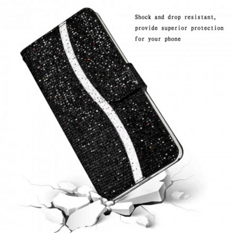 Flip Cover Samsung Galaxy S21 Ultra 5G Pailletter S Design