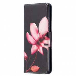 Flip Cover Samsung Galaxy S21 Ultra 5G Pink Blomst