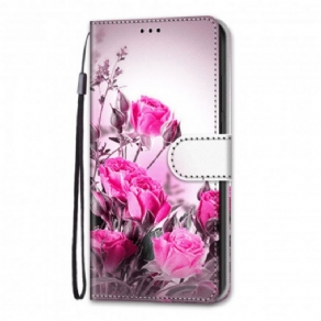 Flip Cover Samsung Galaxy S21 Ultra 5G Trylleblomster