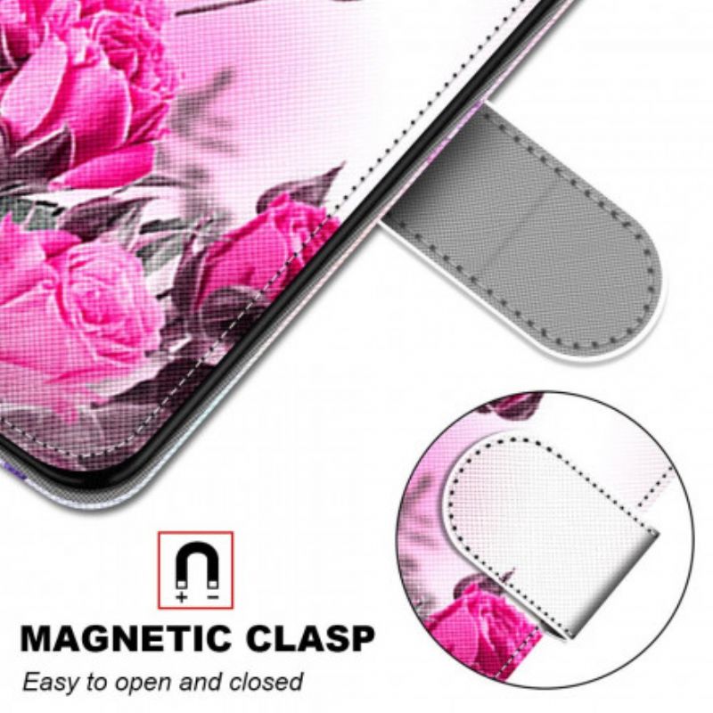 Flip Cover Samsung Galaxy S21 Ultra 5G Trylleblomster