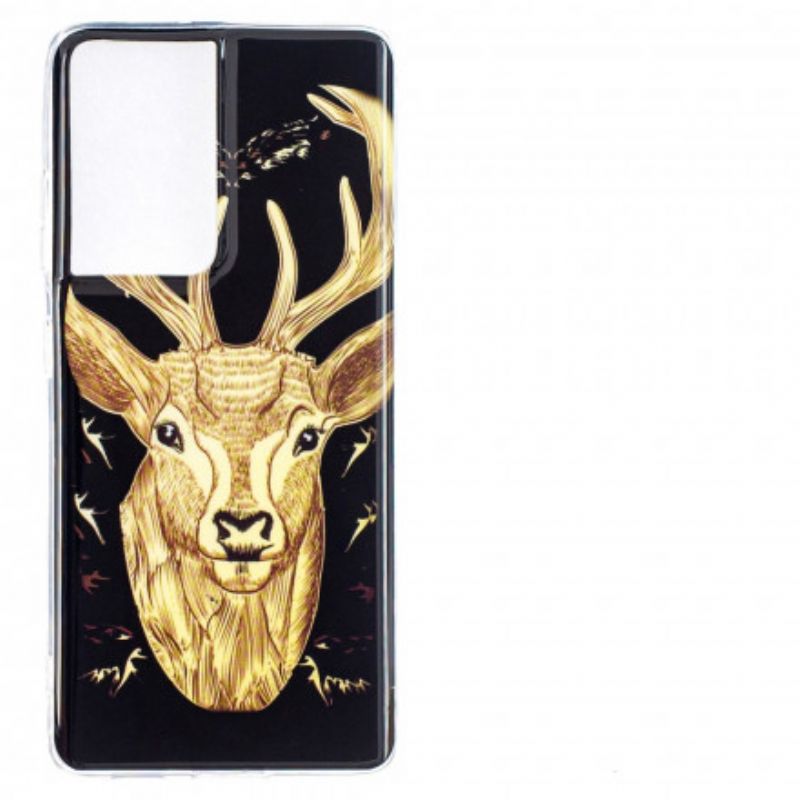 Mobilcover Samsung Galaxy S21 Ultra 5G Fluorescerende Majestic Stag