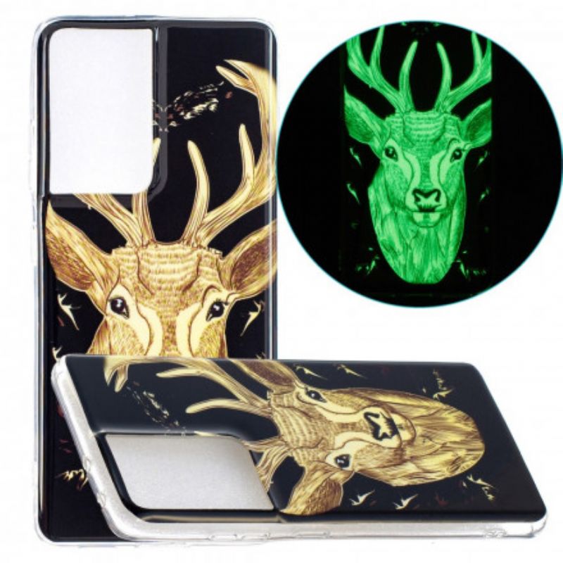 Mobilcover Samsung Galaxy S21 Ultra 5G Fluorescerende Majestic Stag