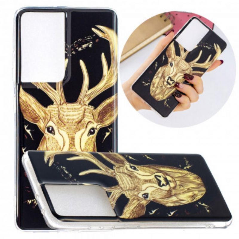 Mobilcover Samsung Galaxy S21 Ultra 5G Fluorescerende Majestic Stag