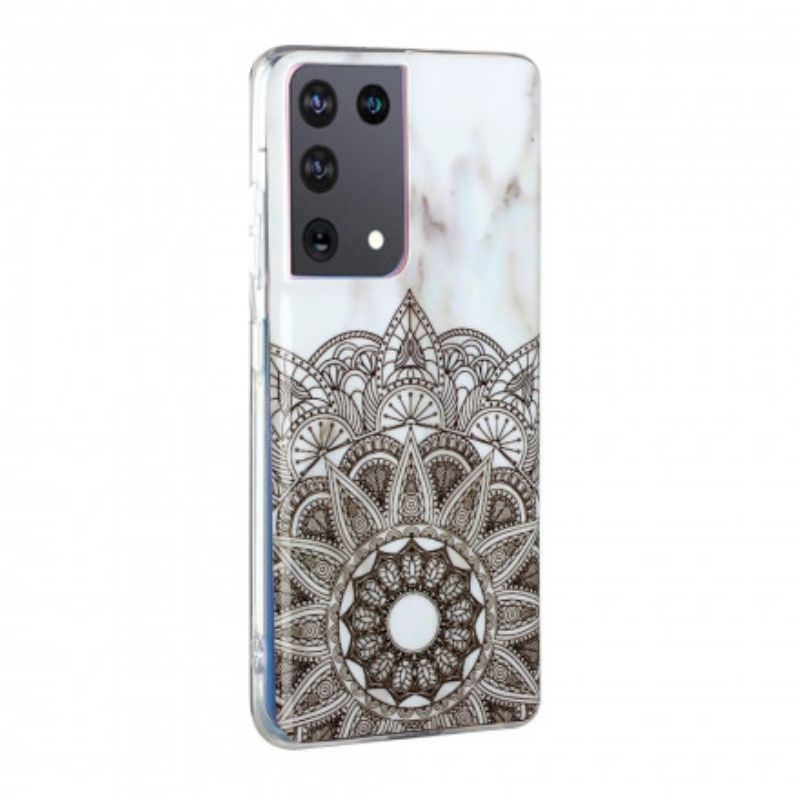 Mobilcover Samsung Galaxy S21 Ultra 5G Marmor Mandala