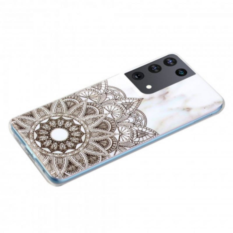 Mobilcover Samsung Galaxy S21 Ultra 5G Marmor Mandala