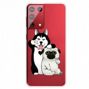 Mobilcover Samsung Galaxy S21 Ultra 5G Sjove Hunde