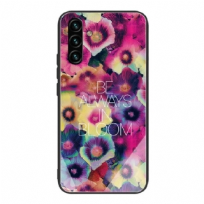 Cover Samsung Galaxy A13 5G Be Always In Bloom Hærdet Glas