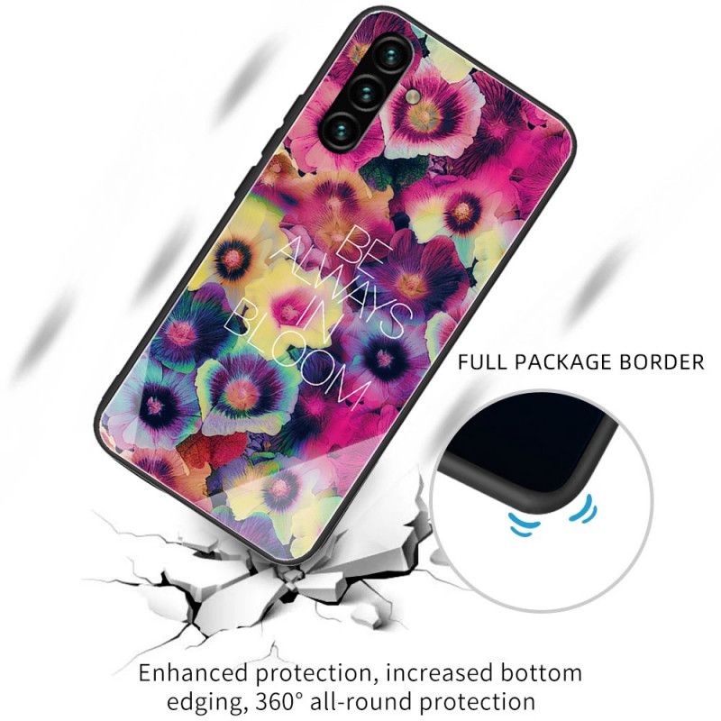 Cover Samsung Galaxy A13 5G Be Always In Bloom Hærdet Glas