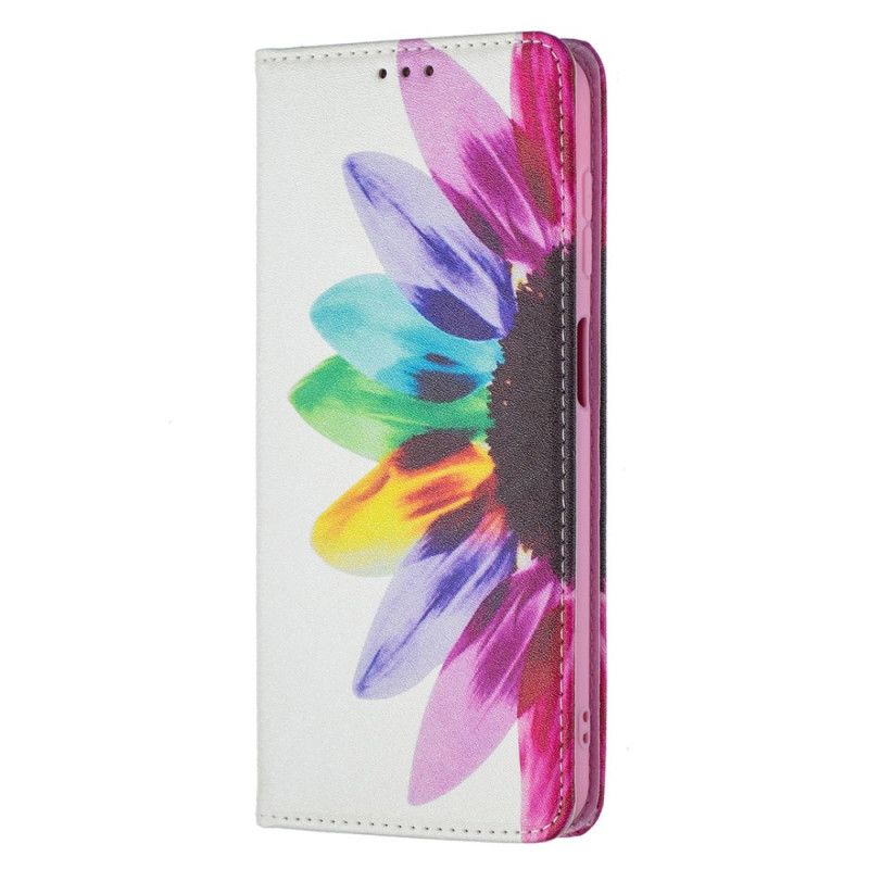 Cover Samsung Galaxy A13 5G Flip Cover Akvarelblomst