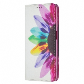 Cover Samsung Galaxy A13 5G Flip Cover Akvarelblomst