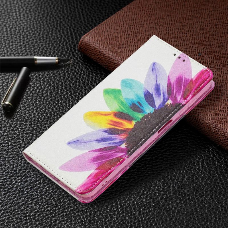 Cover Samsung Galaxy A13 5G Flip Cover Akvarelblomst