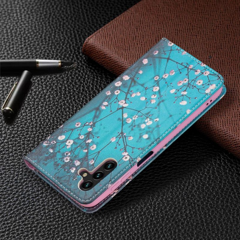 Cover Samsung Galaxy A13 5G Flip Cover Blomstrende Grene